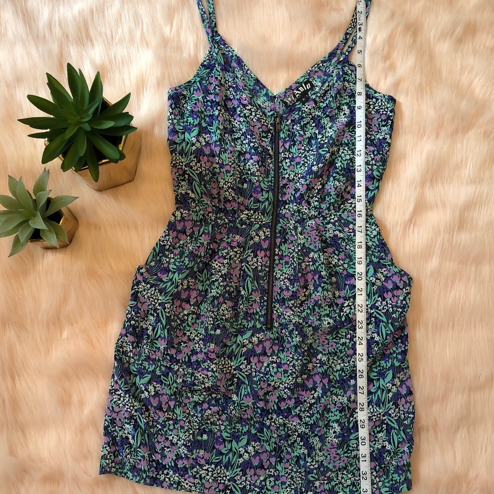 Anlo Floral Zip Dress - Picture 3 of 8